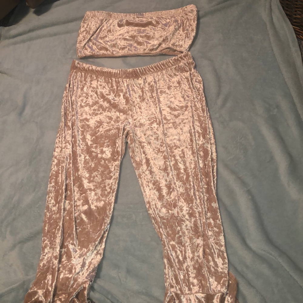 Plus Fashion Nova Velvet Set